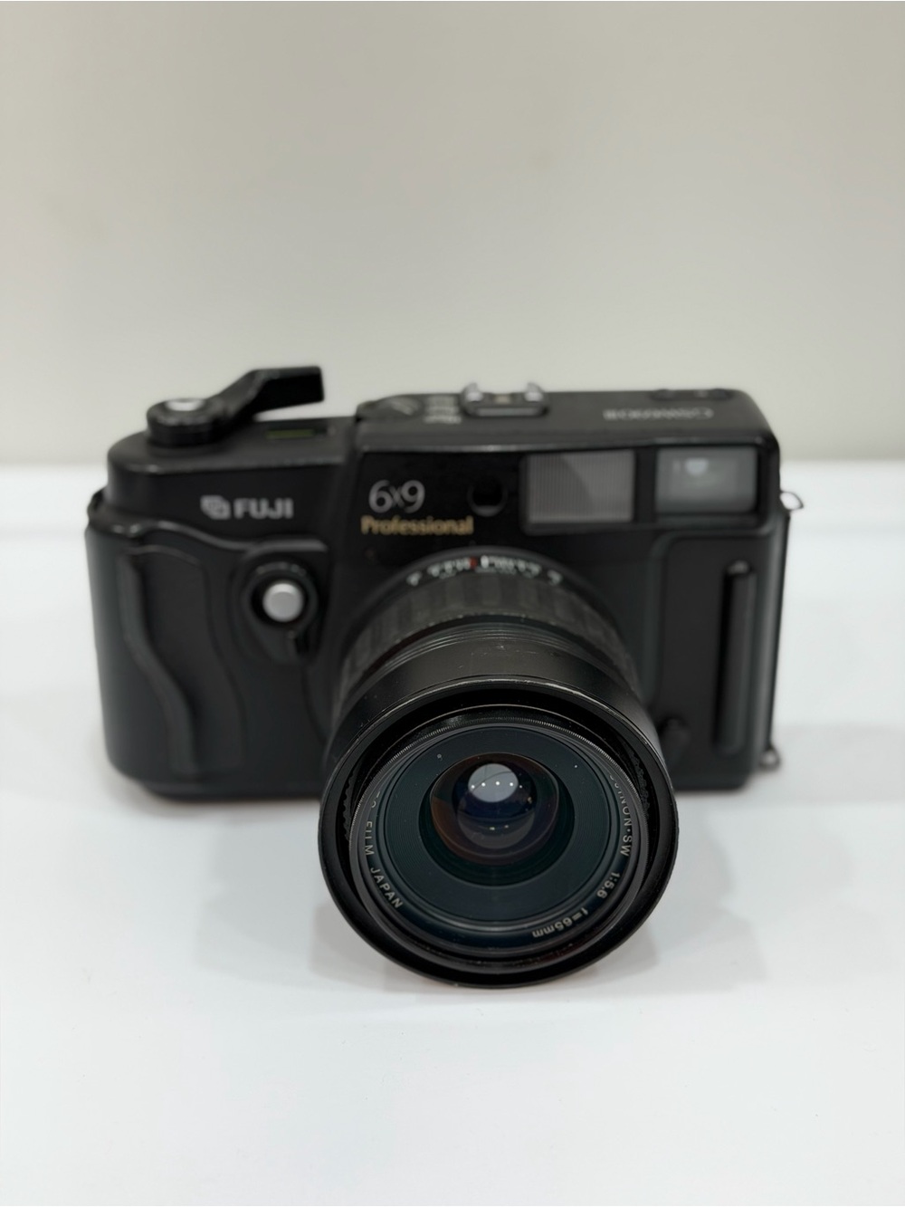 Fujifilm gsw1690III 6x9 Professional Film Camera in Black Interchangeable Lens